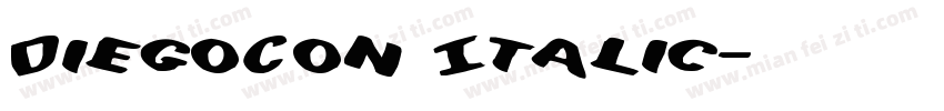DiegoCon Italic字体转换